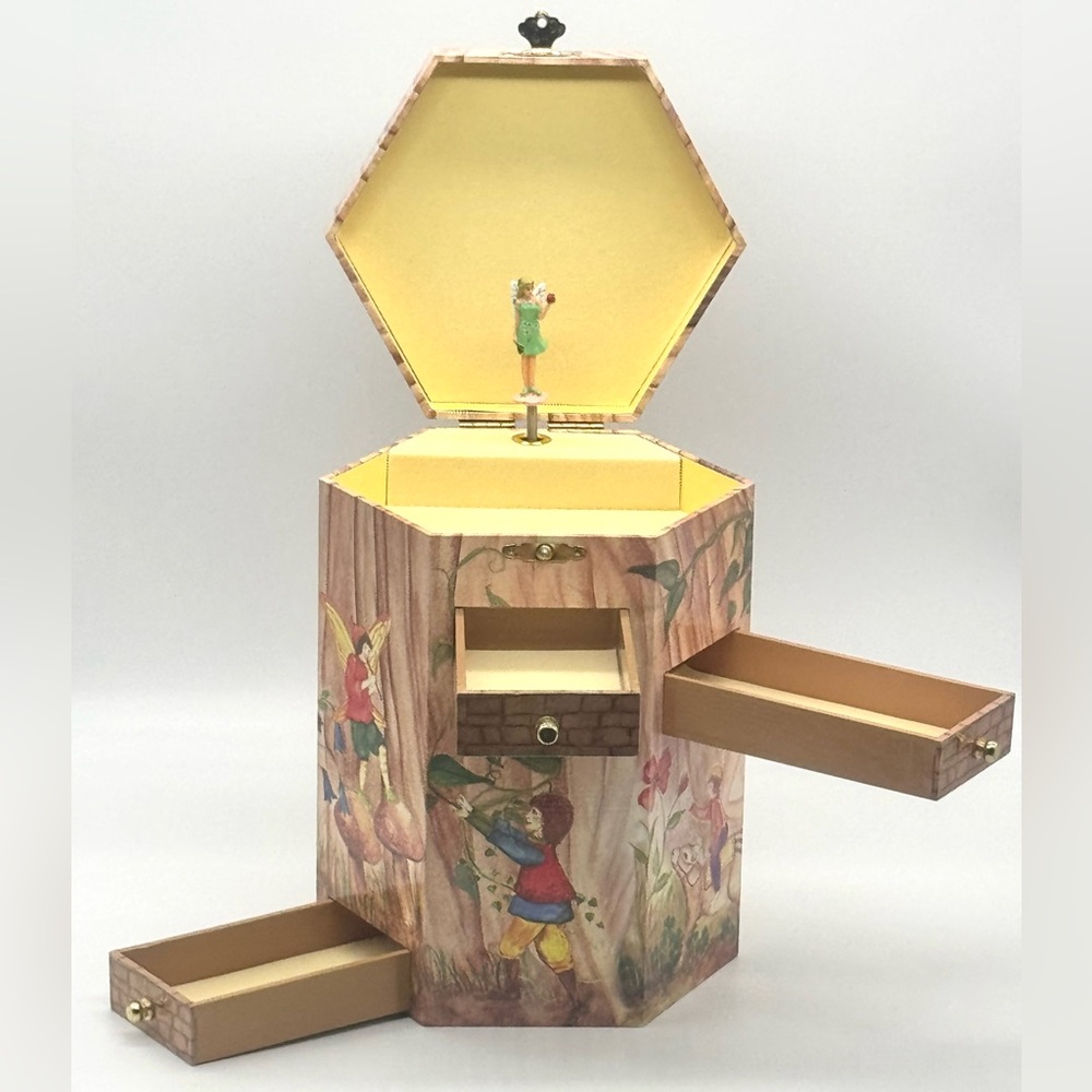 TREASURE TOWER THE FAIRY COLLECTION VINTAGE MUSICAL BOX